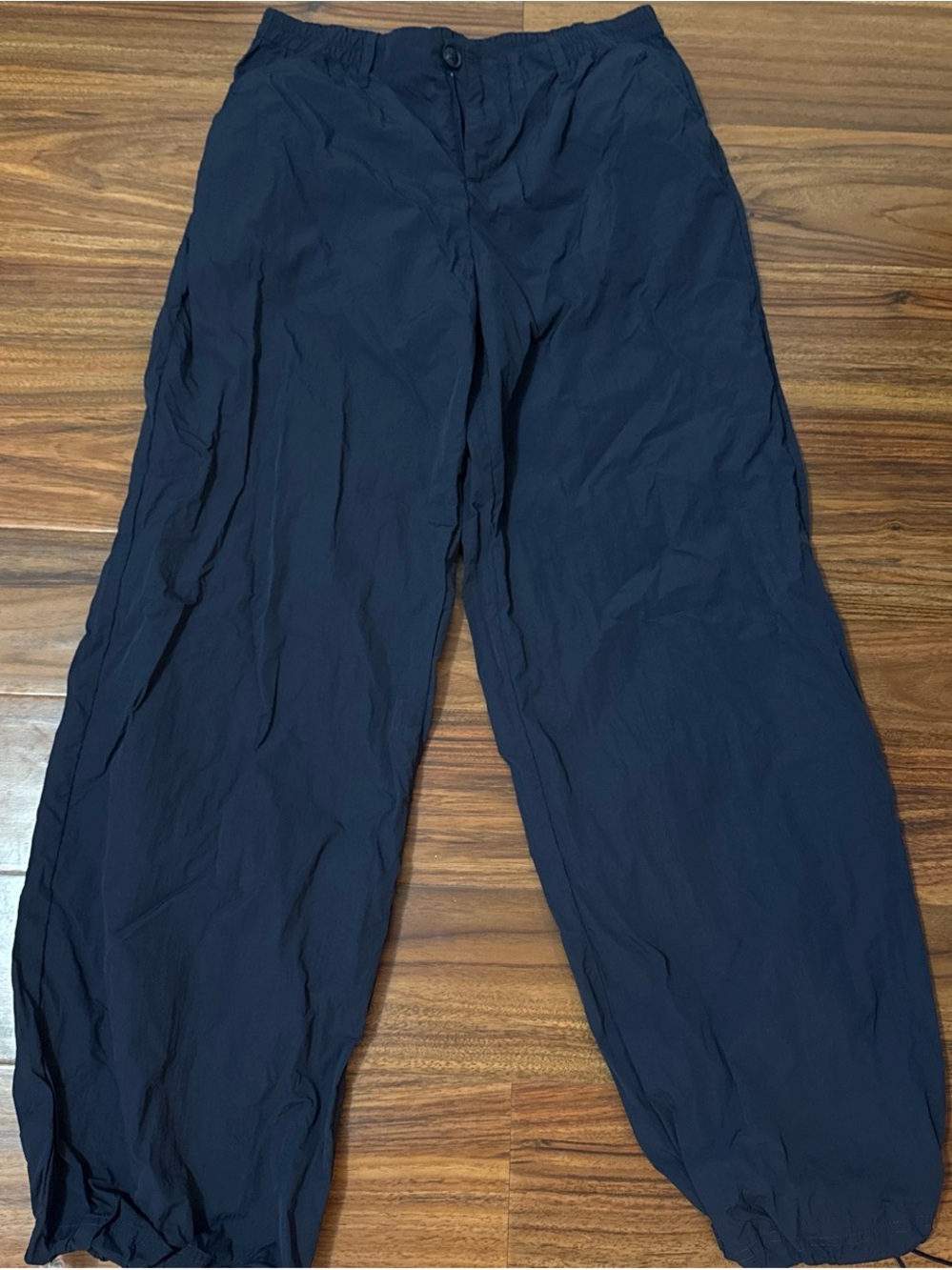 superdown Dark Blue Elastic-Waist Joggers
